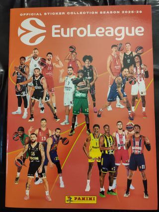Álbum vacío EuroLeague Basketball 2025-2026 Panini