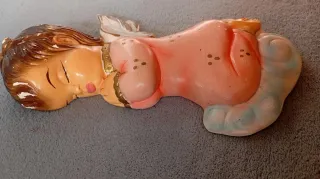 Figura Ángel Cerámica Antigua años 50