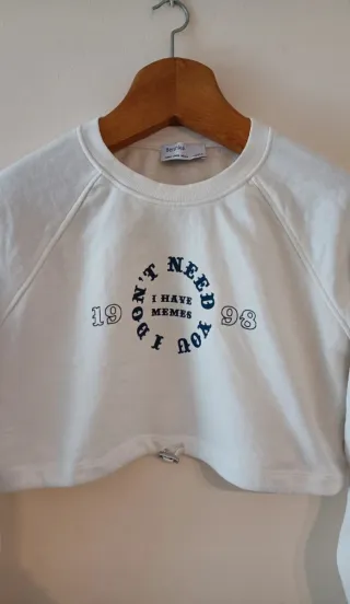 Sudadera de mujer estilo streetwear en talla XS