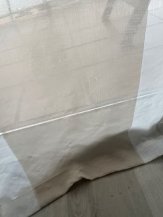 Cortinas Visillos Beige y Blanco