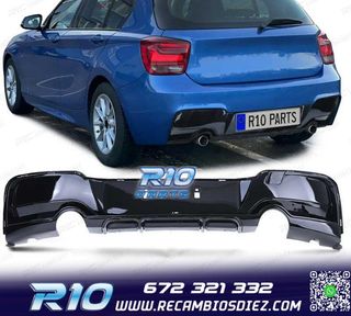 DIFUSOR BMW F20 F21 11-15 LOOK M PERFORMANCE NEGRO BRILLO O-