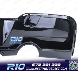 DIFUSOR BMW F20 F21 11-15 LOOK M PERFORMANCE NEGRO BRILLO O-