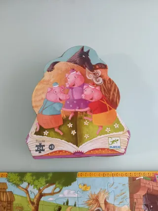 Puzzle Djeco Los Tres Cerditos 24 piezas