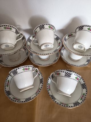 Antiguo Juego café W. Sons England