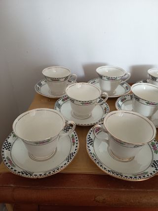 Antiguo Juego café W. Sons England