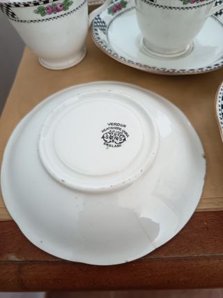 Antiguo Juego café W. Sons England