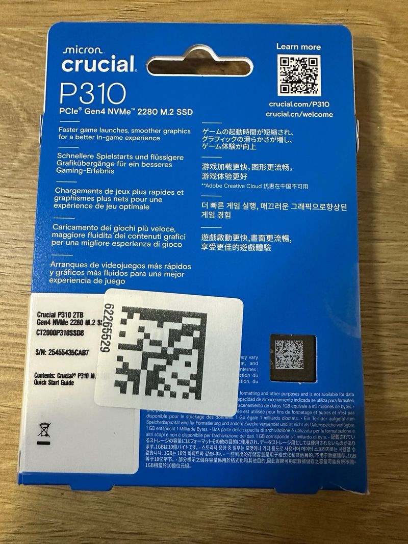 SSD 2TB Crucial P310 M.2 NVMe afbeelding 3