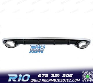 DIFUSOR AUDI A6 4G 15-18 LOOK RS + COLAS ESCAPE