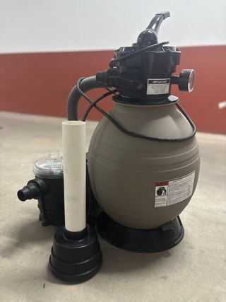 Depuradora de arena compacta para piscina