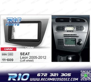 MARCO RADIO 2 DIN GRIS PARA SEAT LEON 05-12