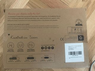 Faja Posparto 3 en 1 Keababies Negra