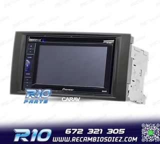 MARCO NEGRO RADIO 2-DIN PARA VOLKSWAGEN VW TOUAREG 02-10 T5