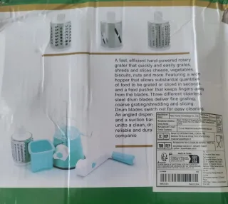 Tagliaverdure e grattugia a manovella