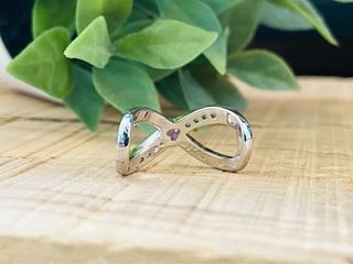 Charm Infinito Familia Corazón Rosa - Plata