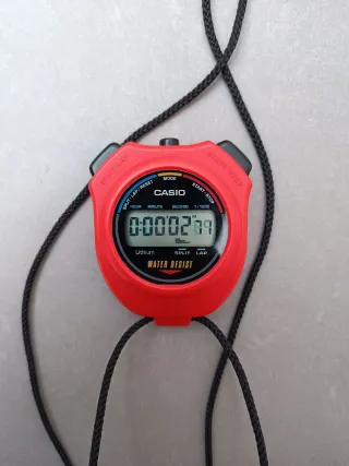 Cronómetro Casio Rojo Hs5