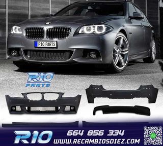 KIT CARROCERIA BMW F11 TOURING LOOK M 10-13 PDC + LAVAFAROS