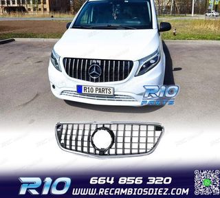 PARRILLA MERCEDES VITO W447 14-19 NEGRO CROMO