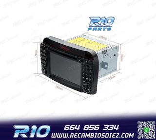 RADIO GPS ANDROID 10 PARA MERCEDES S W220 98-05
