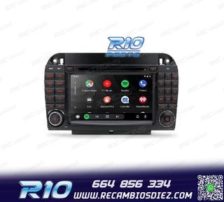 RADIO GPS ANDROID 10 PARA MERCEDES S W220 98-05