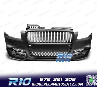 PARAGOLPES DELANTERO AUDI A4 04-07 LOOK RS4 NEGRO PDC