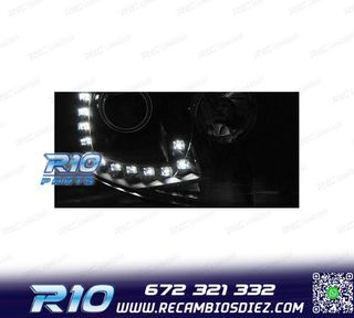 FAROS VOLKSWAGEN VW GOLF 5 03-09 LUZ DIURNA TRU DRL NEGROS