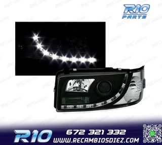 FAROS VOLKSWAGEN VW T4 TRANSPORTER 90-03 LUZ DIURNA LED FOND