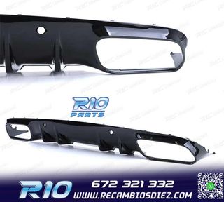 DIFUSOR MERCEDES CLASE C C205 COUPE 14-18 LOOK AMG PDC + COL