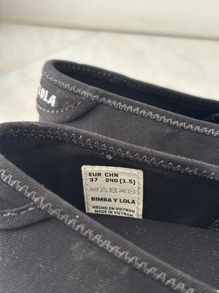 Bailarinas Bimba y Lola Negras Talla 37