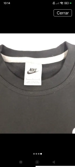 Sudadera Nike Negra Unisex