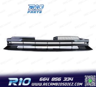 PARRILLA VOLKSWAGEN VW GOLF 6 08-12 NEGRO BRILLO SIN LOGO