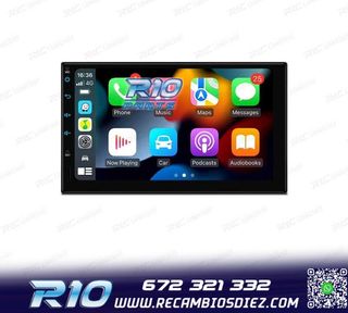 RADIO GPS ANDROID 14 2DIN 7" MULTIMEDIA GPS HD 3 USB SD