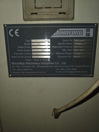 Centro Mecanizado JOHNFORD VMC 1600S