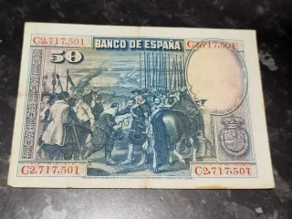 Billete 50 Pesetas Banco de España 1928