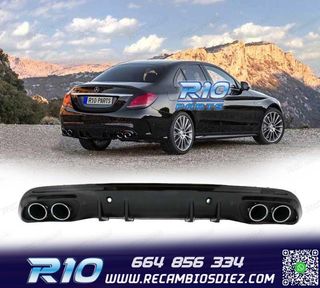 DIFUSOR MERCEDES CLASE C W205 SEDAN 14-20 AMG PDC + COLAS ES
