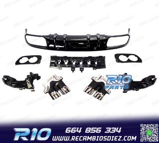 DIFUSOR MERCEDES CLASE C W205 SEDAN 14-20 AMG PDC + COLAS ES