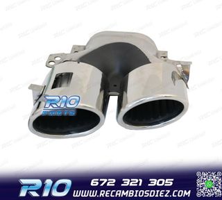 COLAS DE ESCAPE MERCEDES GLE W167 19- LOOK GLE53 CROMO