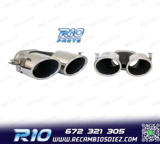 COLAS DE ESCAPE MERCEDES GLE W167 19- LOOK GLE53 CROMO