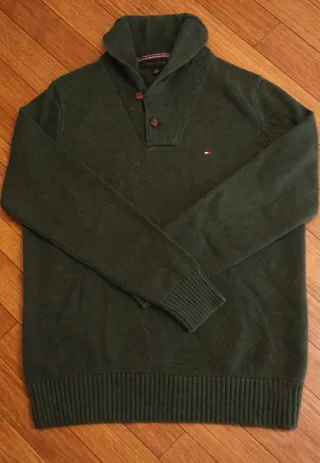 Jersey Tommy Hilfiger verde talla M