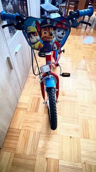 Bicicleta Paw Patrol 16 Roja y Azul
