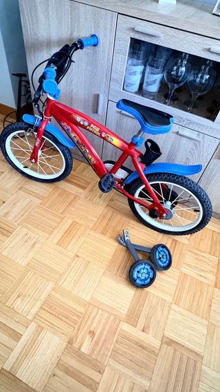 Bicicleta Paw Patrol 16 Roja y Azul