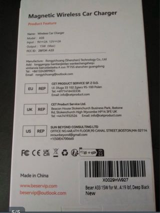 Cargador Inalámbrico Magnético Beser 15W
