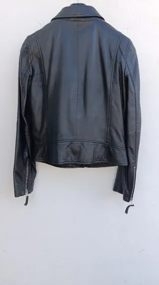 Biker Tintoretto ,Piel Negra, Talla M