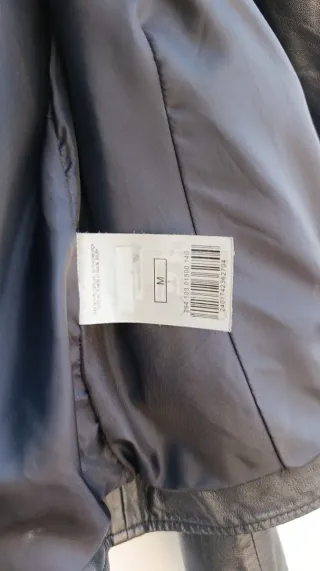 Biker Tintoretto ,Piel Negra, Talla M