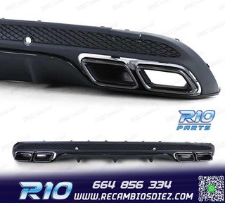 DIFUSOR MERCEDES CLASE C W205 SEDAN 13-18 LOOK AMG + COLAS E