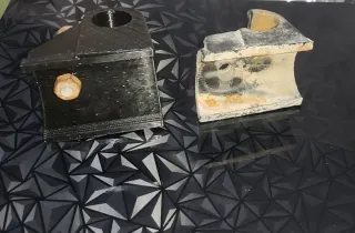 Soporte sujeción rueda carretilla