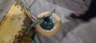 Soporte sujeción rueda carretilla