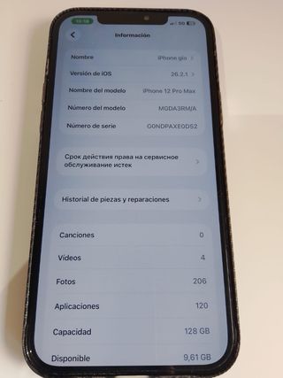 iPhone 12 Pro Max 128GB Grigio Siderale