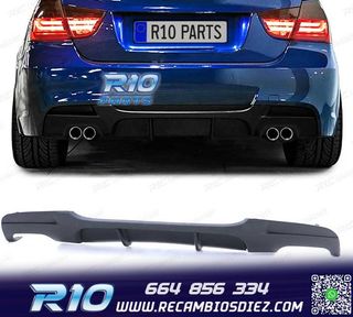 DIFUSOR BMW E90 E91 LOOK M PERFORMANCE NEGRO MATE