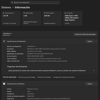 PC AMD Ryzen 5 3400G