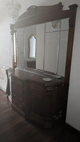 Conjunto Muebles Entrada y Salón Madera